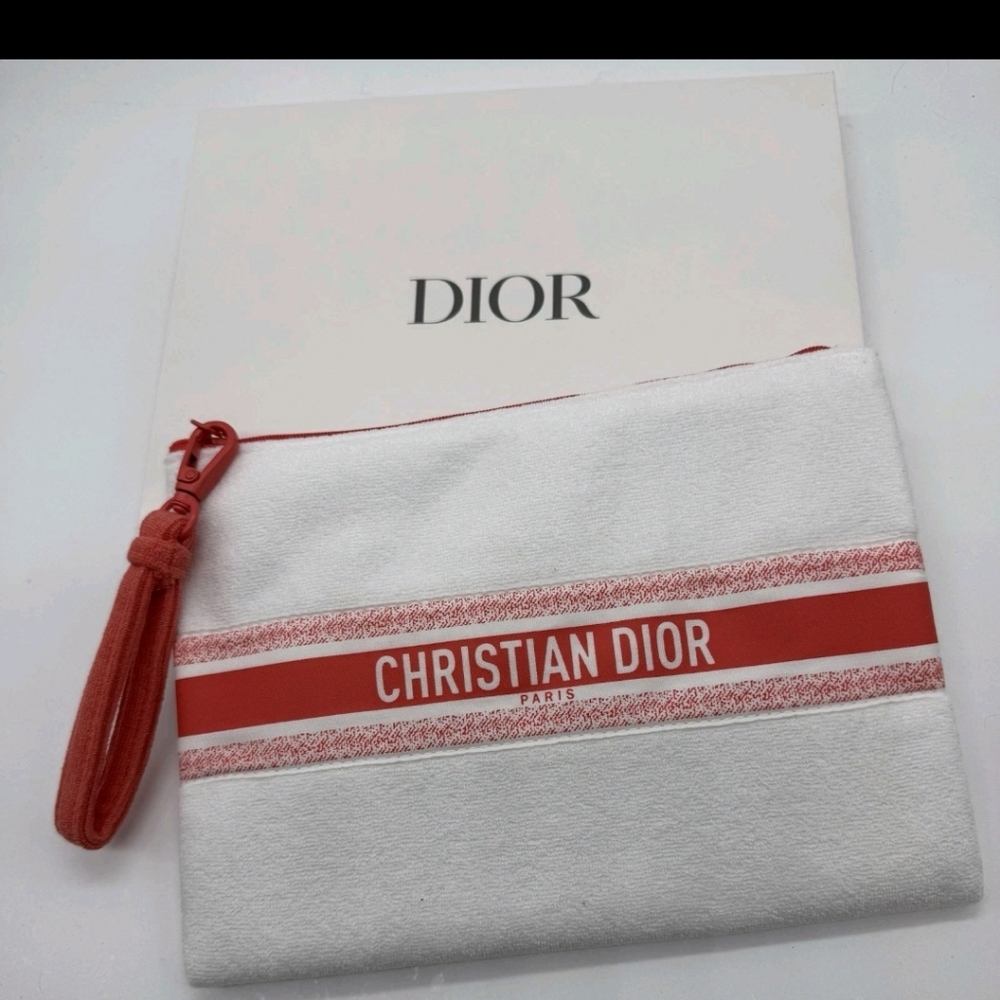Christian Dior Pouch/Makeup Bag L 9in H 7in NEW IN BOX